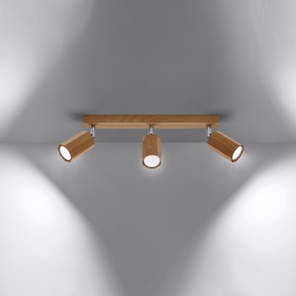 Ceiling Lamp Zeke 3 Oak - Image 3