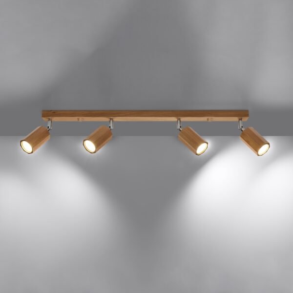 Ceiling Lamp Zeke 4 Oak - Image 3