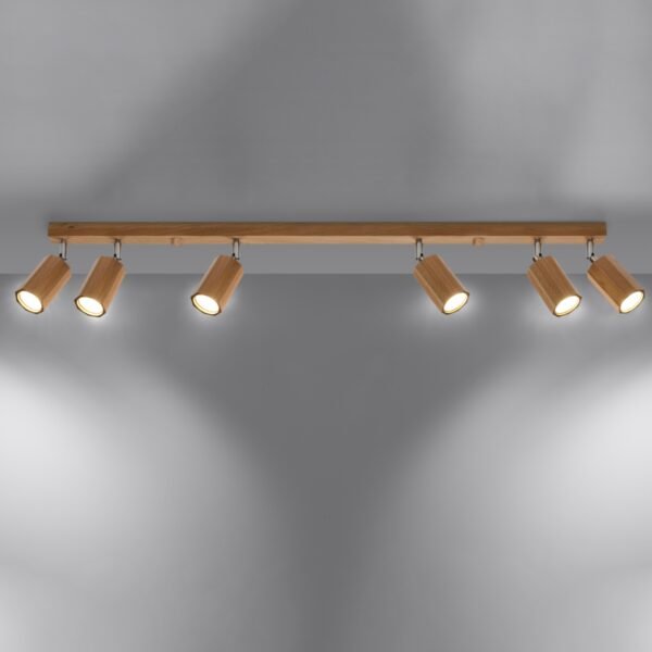 Ceiling Lamp Zeke 6 Oak - Image 3