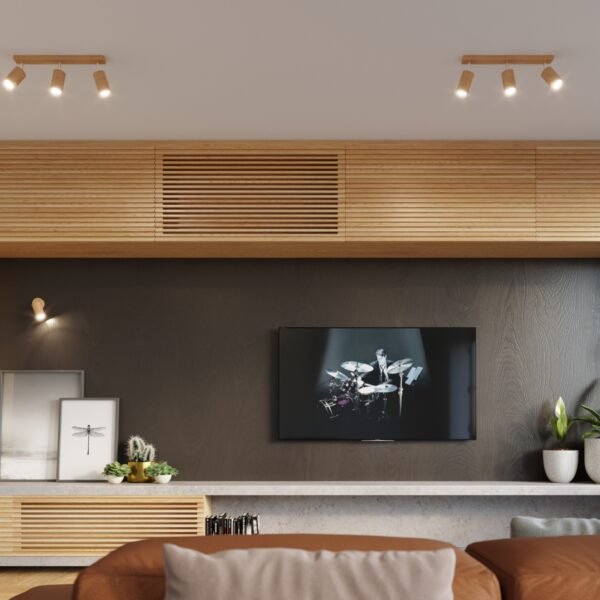 Ceiling Lamp Berg 6 Natural Wood - Image 6