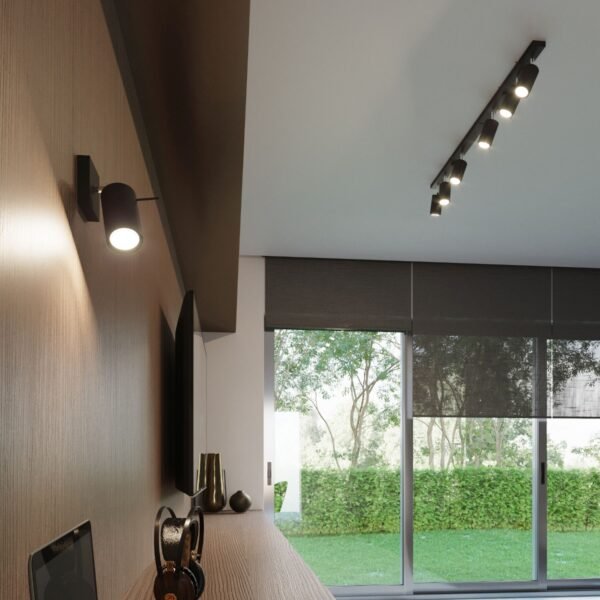 Wall Lamp Ring Black a Switch - Image 6
