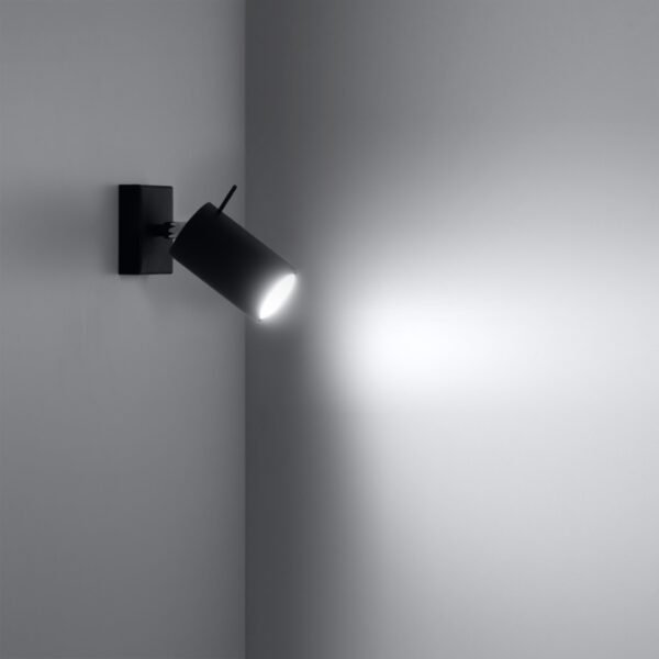 Wall Lamp Ring Black a Switch - Image 3