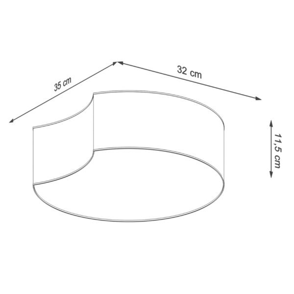 Ceiling Lamp Circle 1 White - Image 4