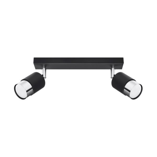 Ceiling Lamp Nero 2 Black/chrome