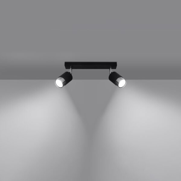 Ceiling Lamp Nero 2 Black/chrome - Image 3