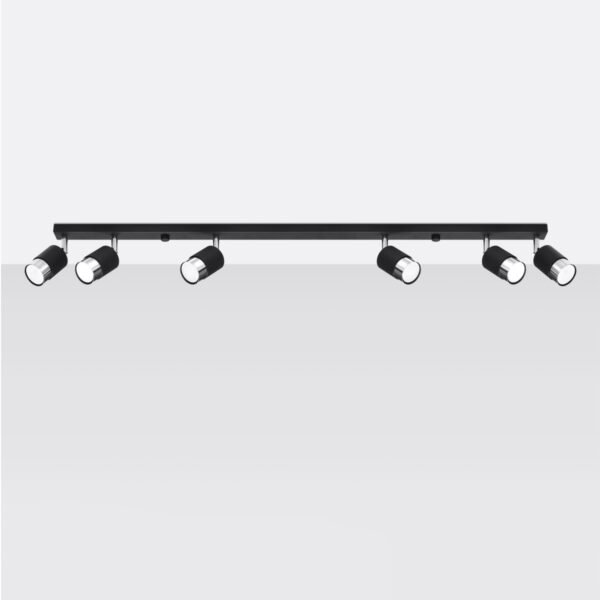 Ceiling Lamp Nero 6 Black/chrome - Image 2