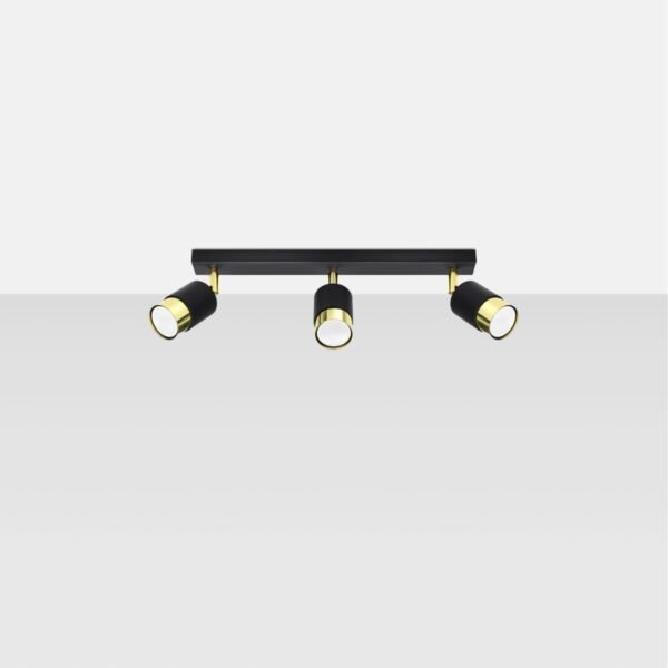 Ceiling Lamp Nero 3 Black/golden - Image 2