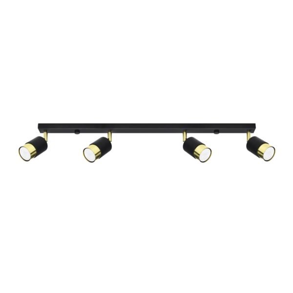 Ceiling Lamp Nero 4 Black/golden