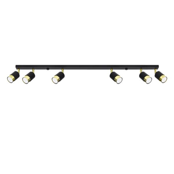 Ceiling Lamp Nero 6 Black/golden