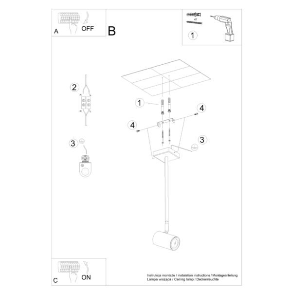Ceiling Lamp Norano Black - Image 5