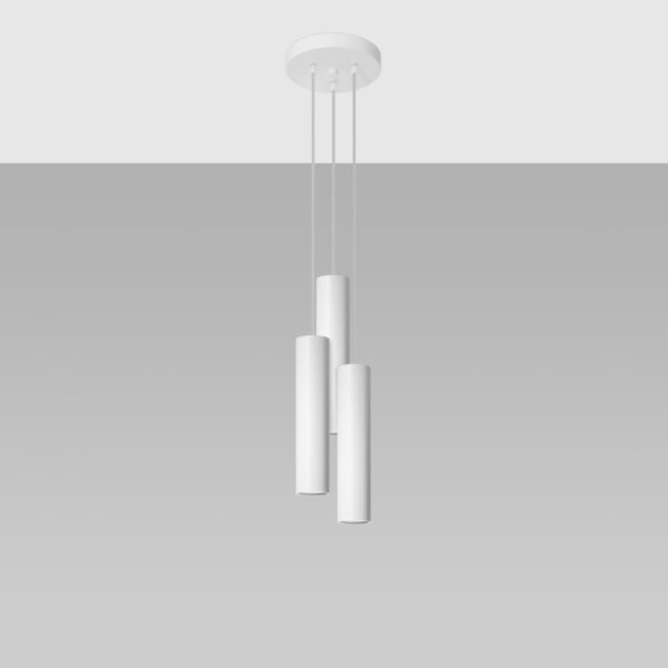Pendant Lamp Lagos 3p White - Image 2
