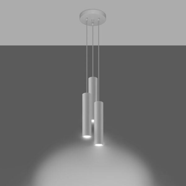 Pendant Lamp Lagos 3p White - Image 3