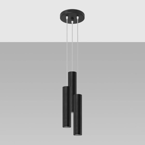 Pendant Lamp Lagos 3p Black - Image 2