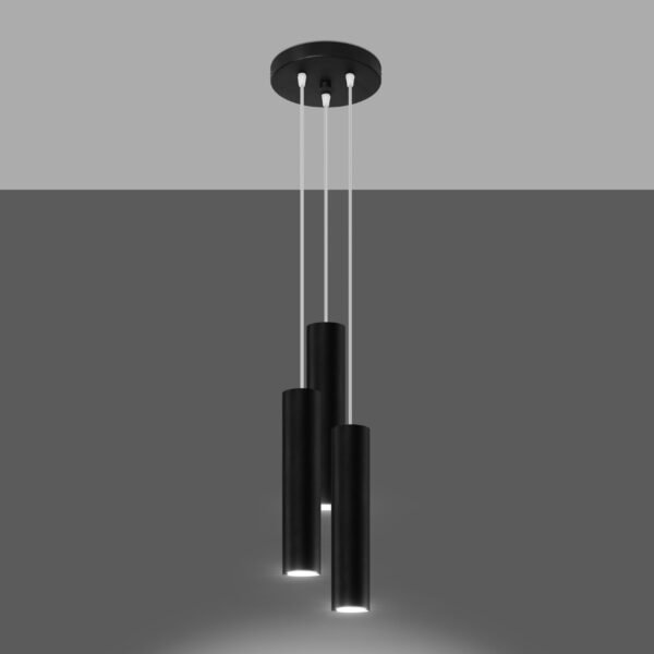 Pendant Lamp Lagos 3p Black - Image 3