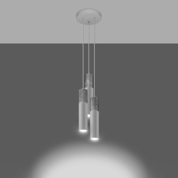Pendant Lamp Borgio 3p White - Image 3