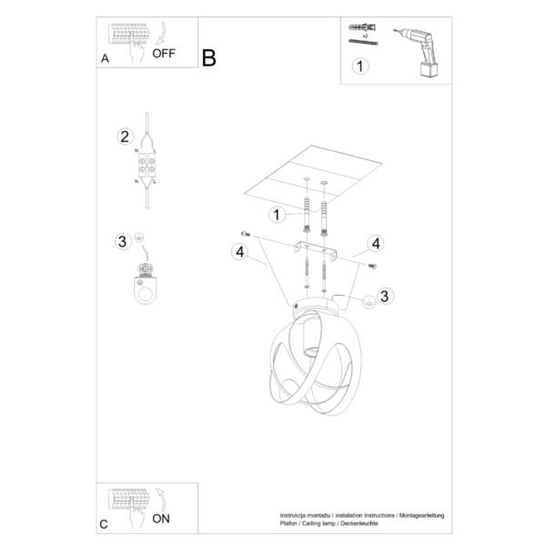 Ceiling Lamp Tulos White - Image 5