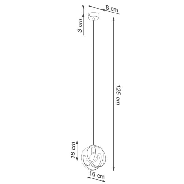 Pendant Lamp Tulos 1 White - Image 4