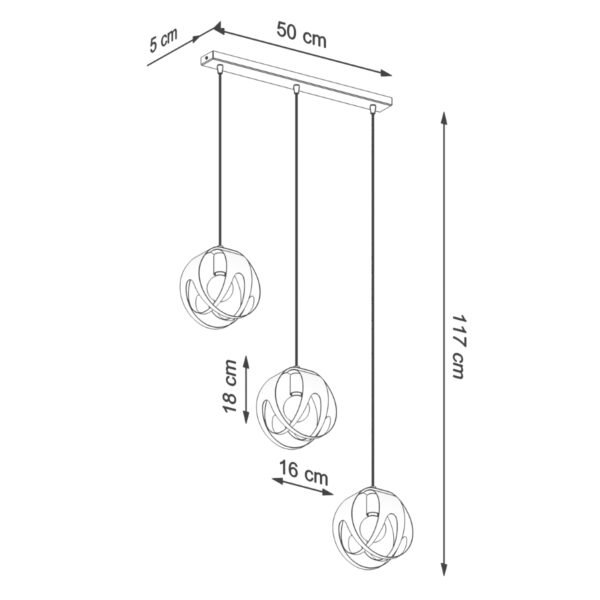 Pendant Lamp Tulos 3l White Multi Pendants Modern Designer Lights