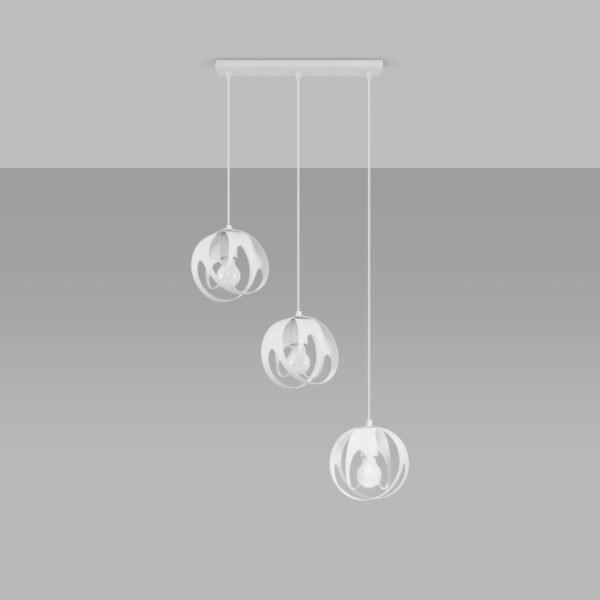 Pendant Lamp Tulos 3l White Multi Pendants Modern Designer Lights