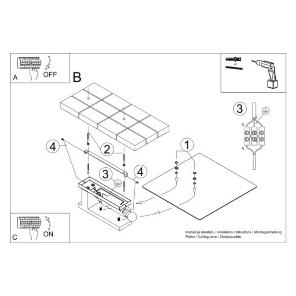 Ceiling Lamp Lappo Wenge - Image 6