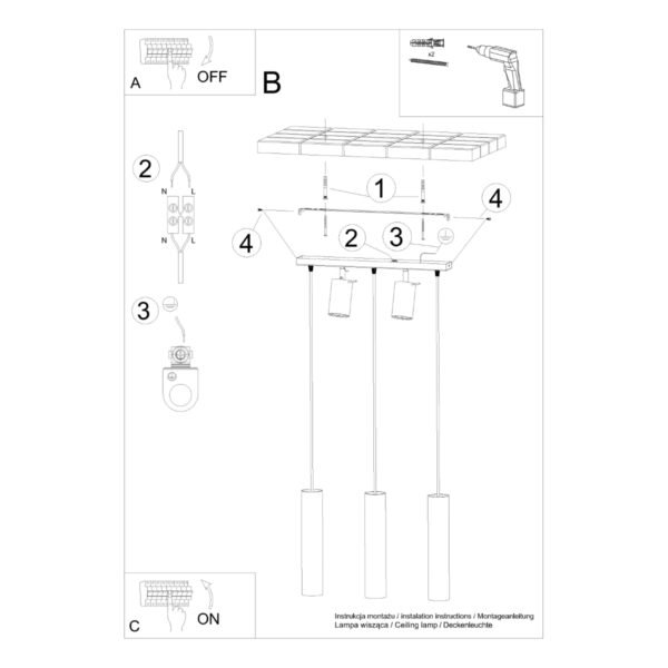 Pendant Lamp Ring 3 Black - Image 5
