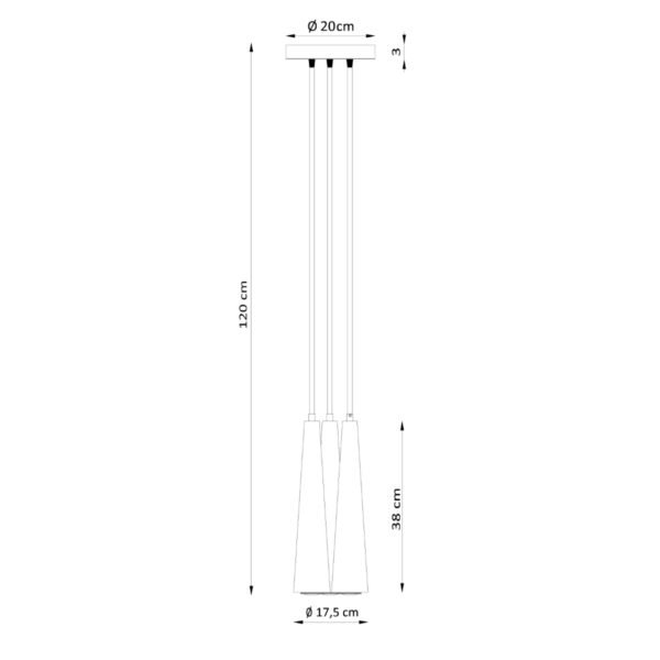 Pendant Lamp Sula 3p Natural Wood - Image 4