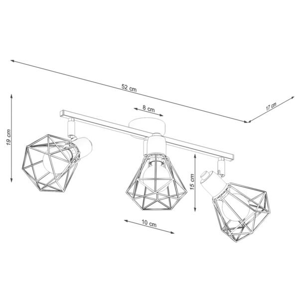 Ceiling Lamp Artemis 3 White - Image 5
