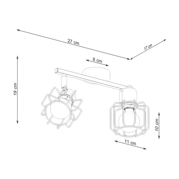 Ceiling Lamp Beluci 2 White - Image 5