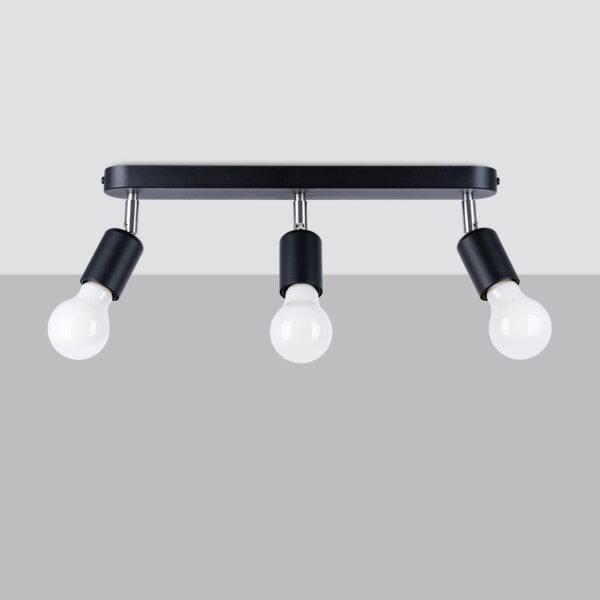Ceiling Lamp Fornes 3 Black - Image 2