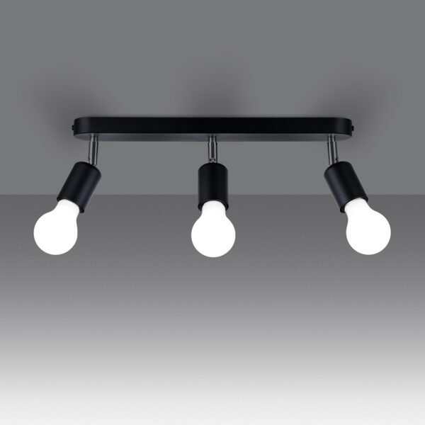 Ceiling Lamp Fornes 3 Black - Image 3