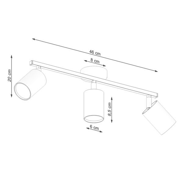 Ceiling Lamp Lemmi 3 Black - Image 5