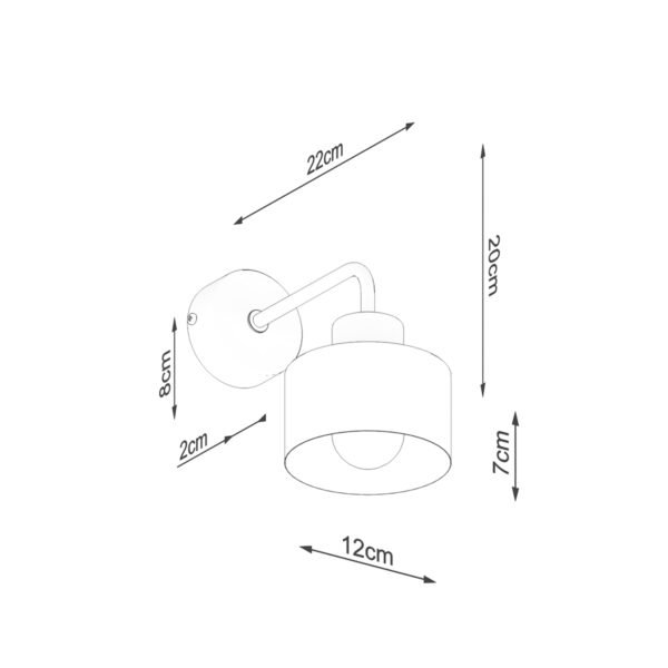 Wall Lamp Savar 1 Black - Image 5