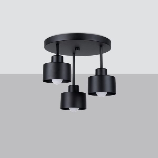 Ceiling Lamp Savar 3 Black - Image 2