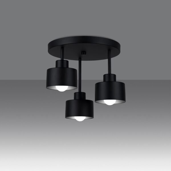 Ceiling Lamp Savar 3 Black - Image 3