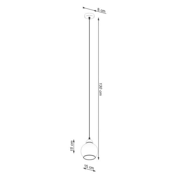 Pendant Lamp Alino 1 Black - Image 4