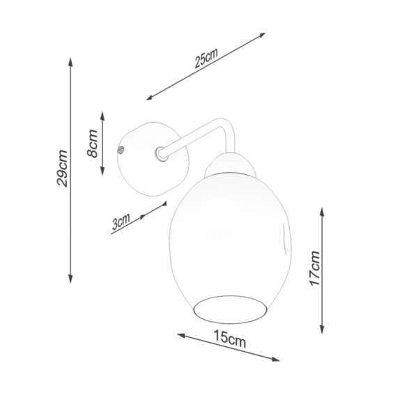 Wall Lamp Fillan 1 Black - Image 5