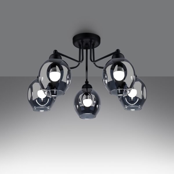 Chandelier Fillan 5 Black - Image 3