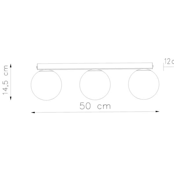 Ceiling Lamp Yoli 3 White - Image 4