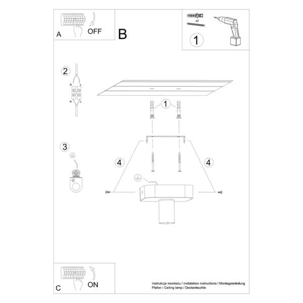 Ceiling Lamp Tavo 1 - Image 6
