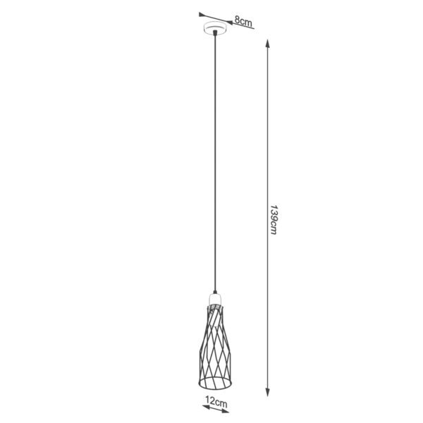 Pendant Lamp Suba 1 Black - Image 5