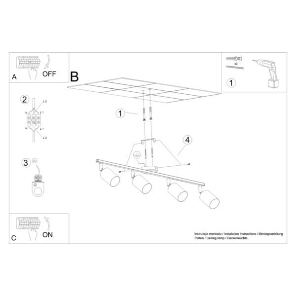 Ceiling Lamp Lemmi 4l Black - Image 5