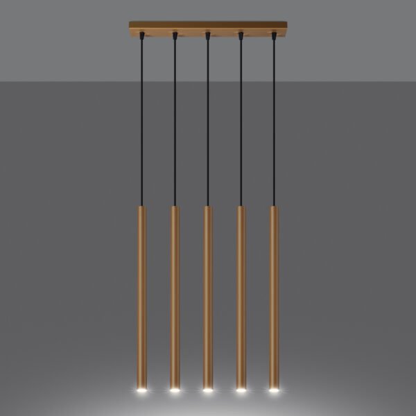 Pendant Lamp Pastelo 5l  Gold - Image 3