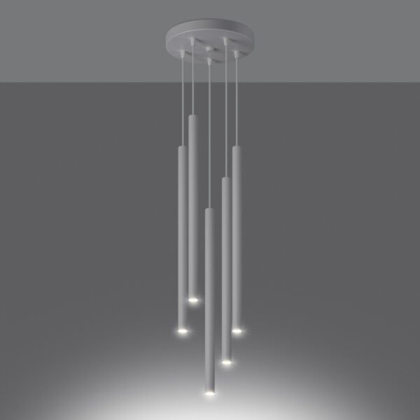 Pendant Lamp Pastelo 5p White - Image 3