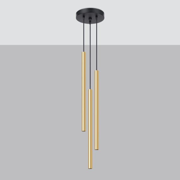 Pendant Lamp Pastelo 3p Polished Gold - Image 2