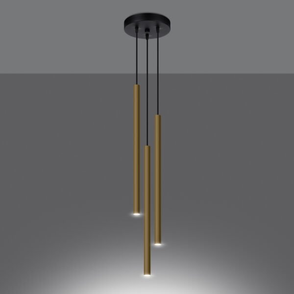 Pendant Lamp Pastelo 3p Polished Gold - Image 3
