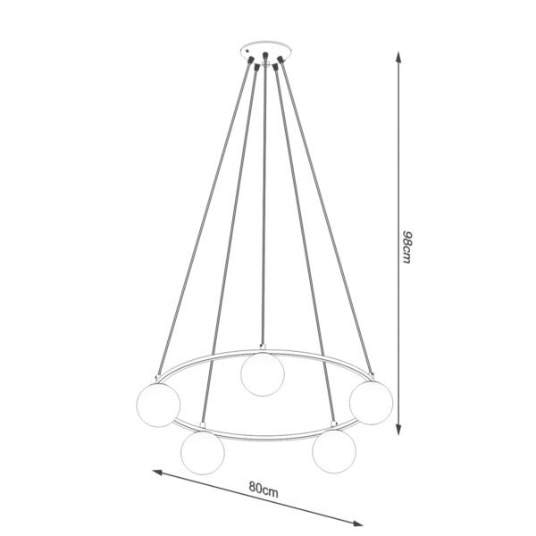Chandelier Yoli 5 - Image 5