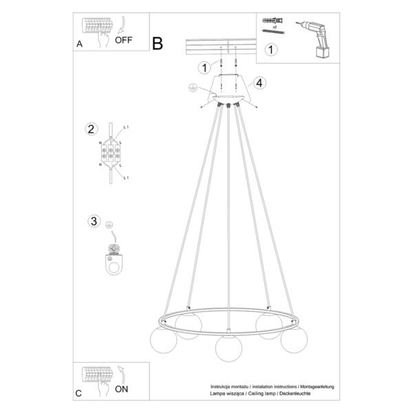 Chandelier Yoli 5 - Image 6
