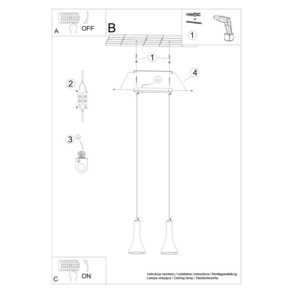 Pendant Lamp Rea 2 Concrete - Image 6