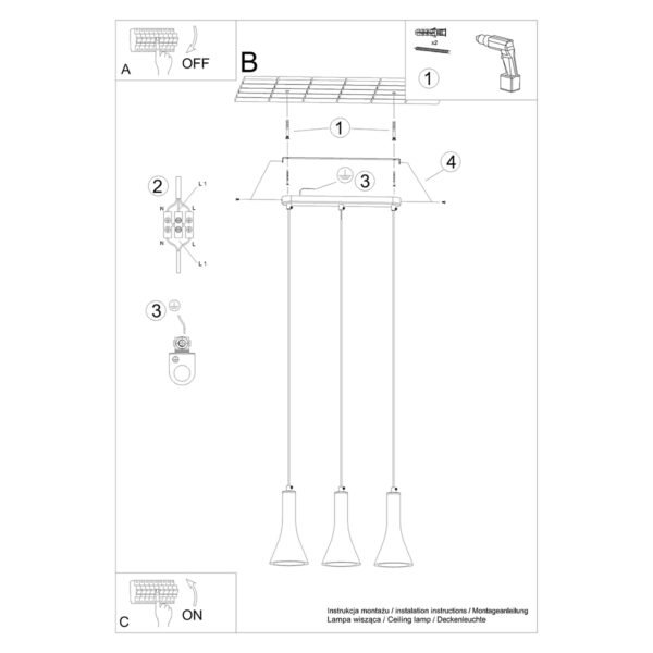 Pendant Lamp Rea 3l Concrete - Image 6
