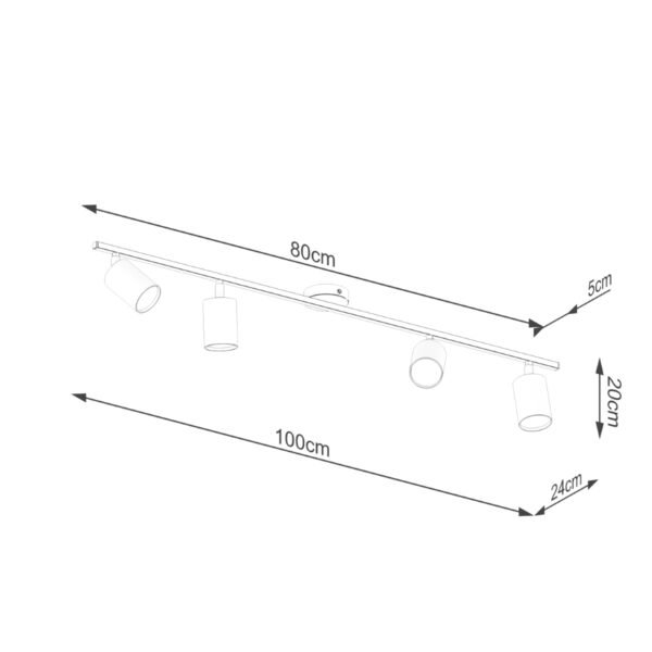 Ceiling Lamp Lemmi 4l White - Image 4